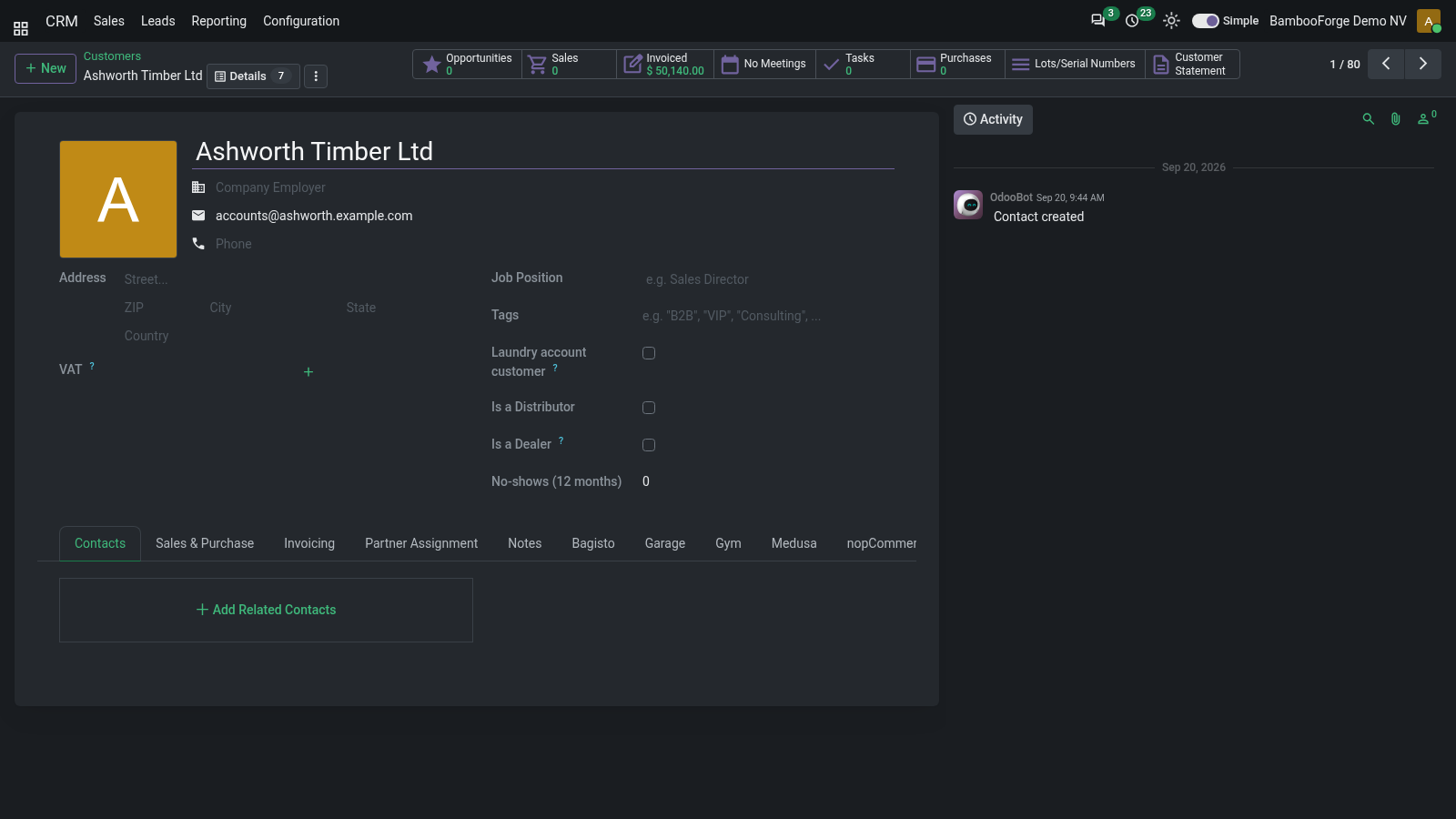 Shot form dark - bambooforge_backend_theme