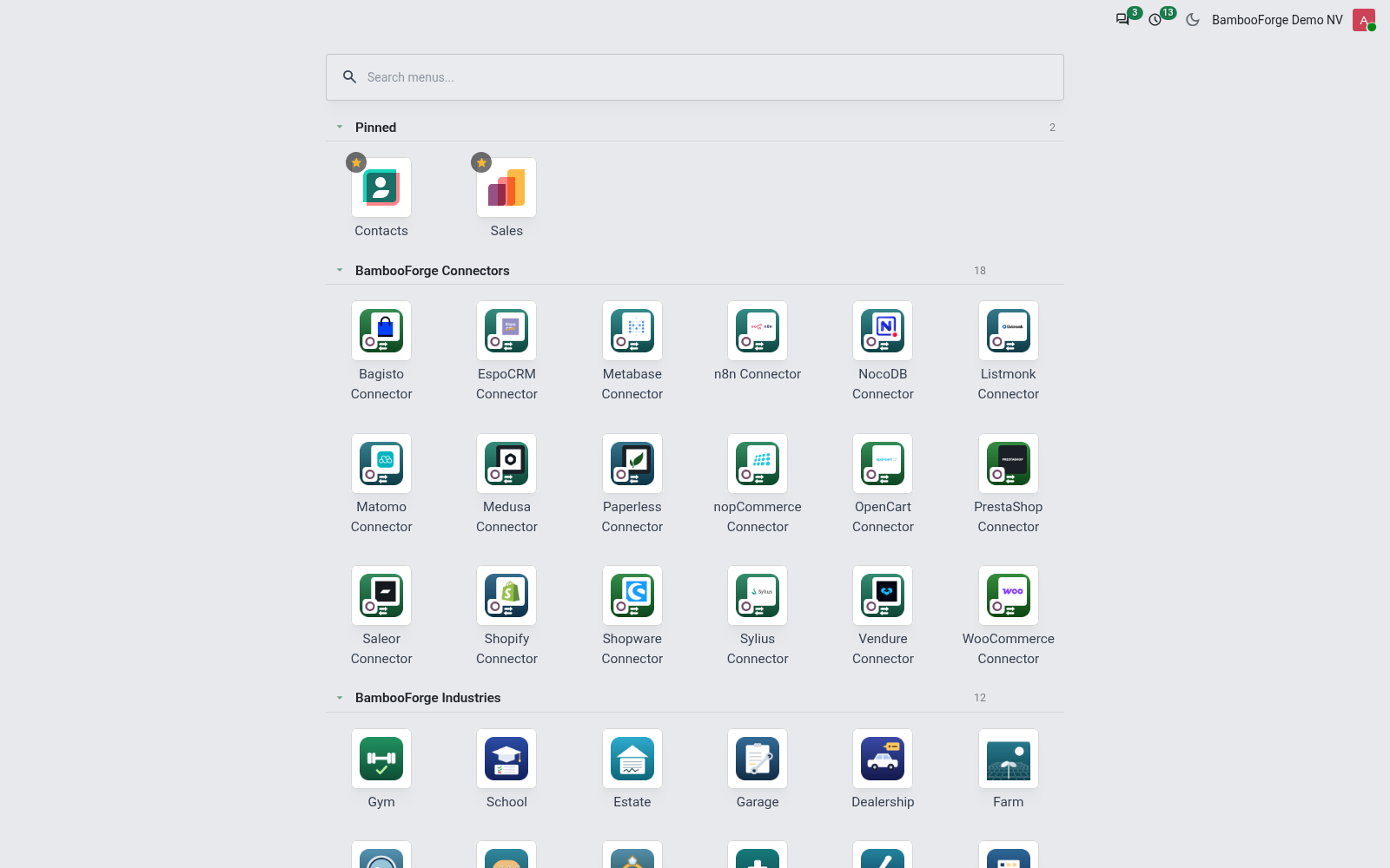 Shot pinned - bambooforge_backend_theme