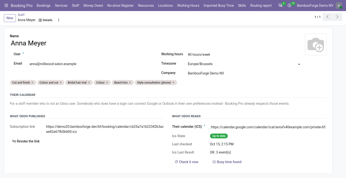 Staff - bambooforge_booking_calendar_sync