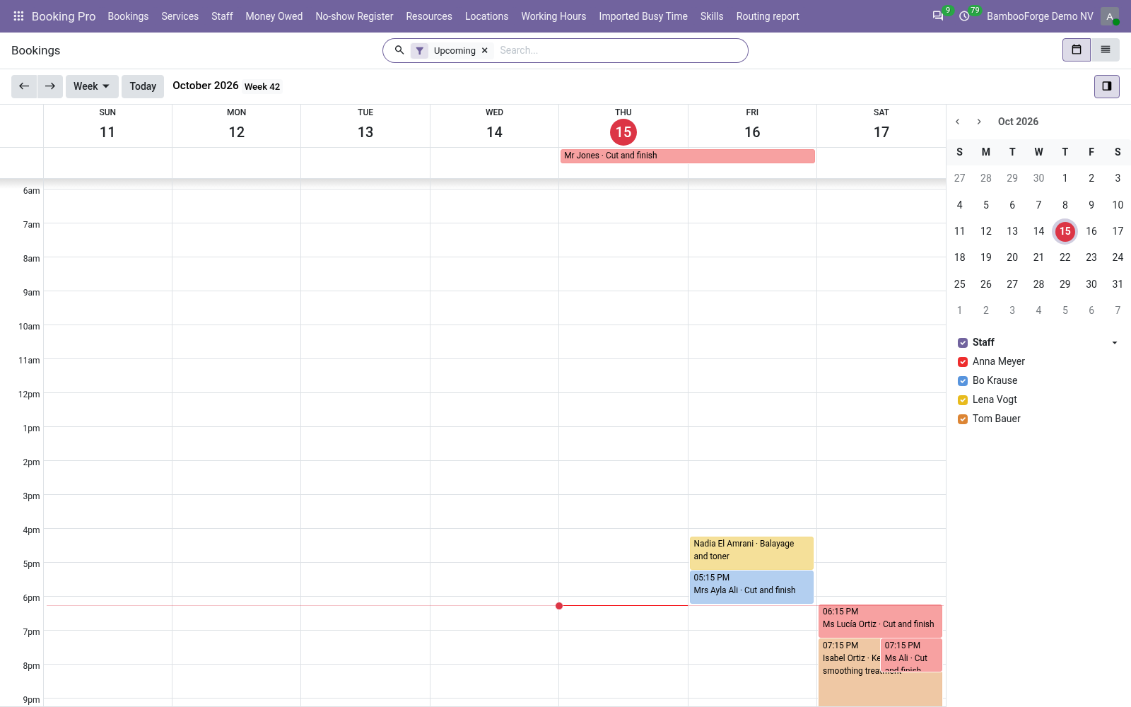 Booking calendar - bambooforge_booking_pro