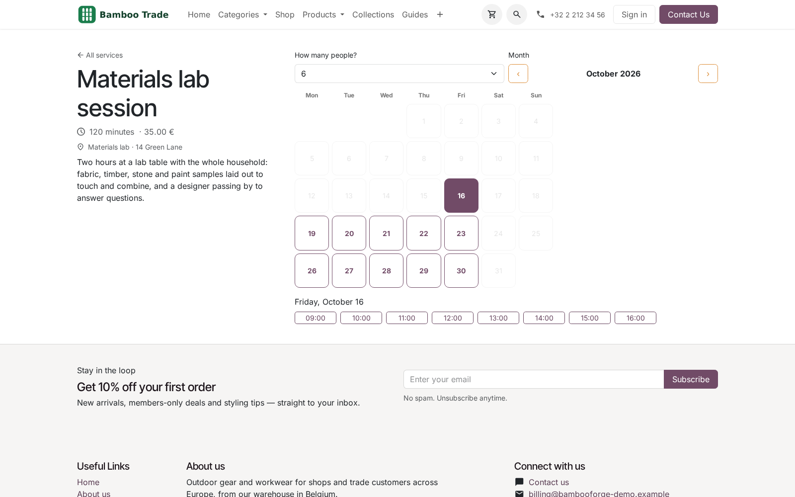 Booking resources - bambooforge_booking_pro