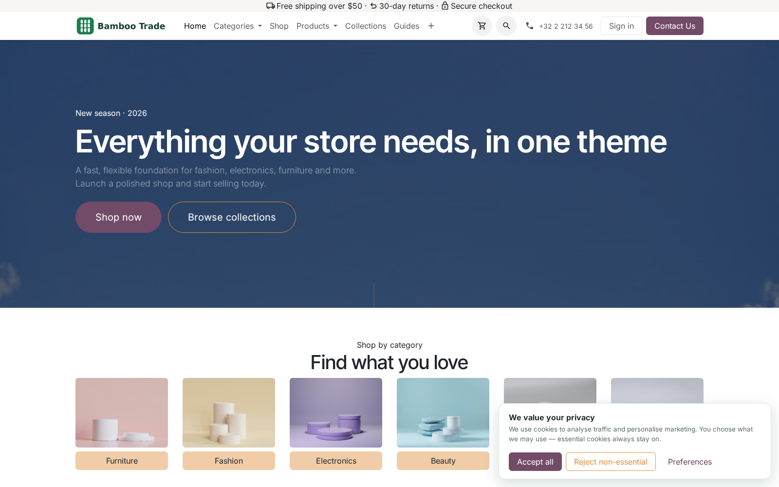Consent banner - bambooforge_consent_pro