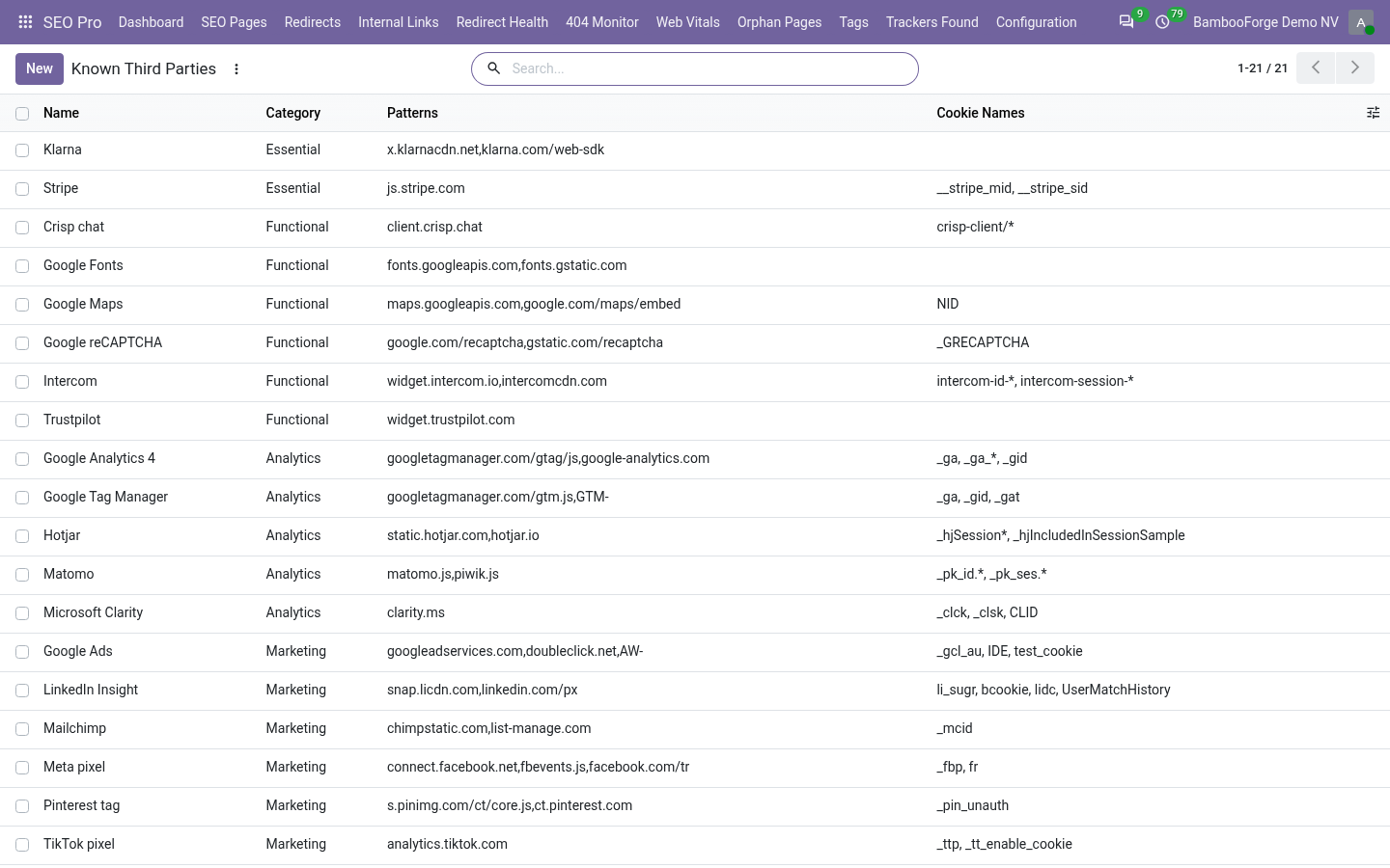 Vendors - bambooforge_cookie_scanner