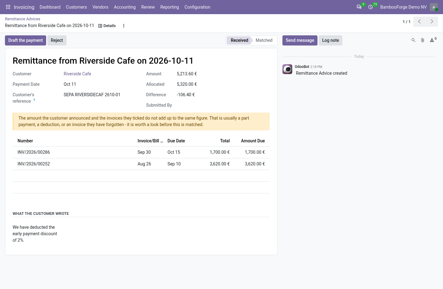 Remittance - bambooforge_customer_portal