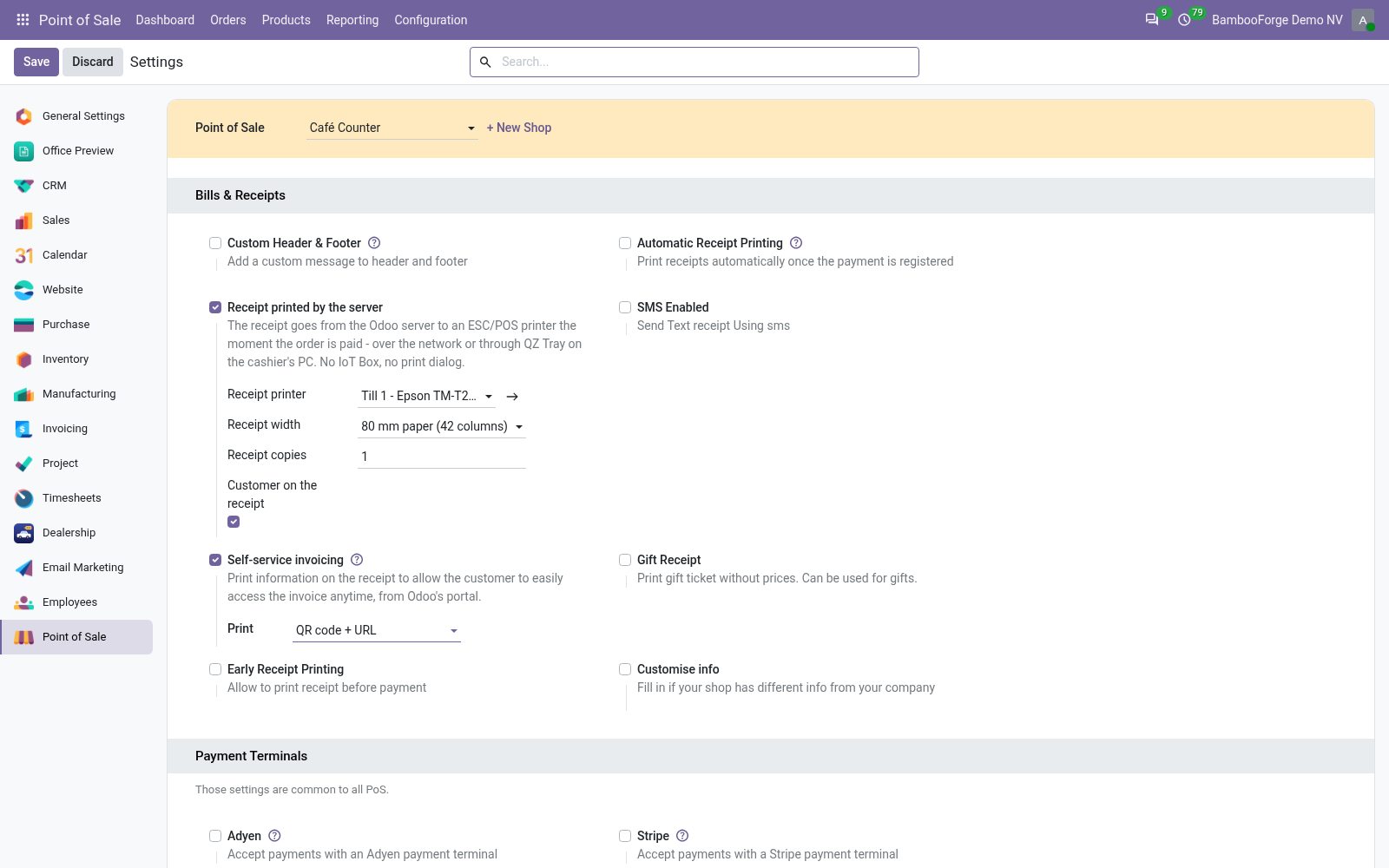 Pos receipt settings - bambooforge_direct_print_pos
