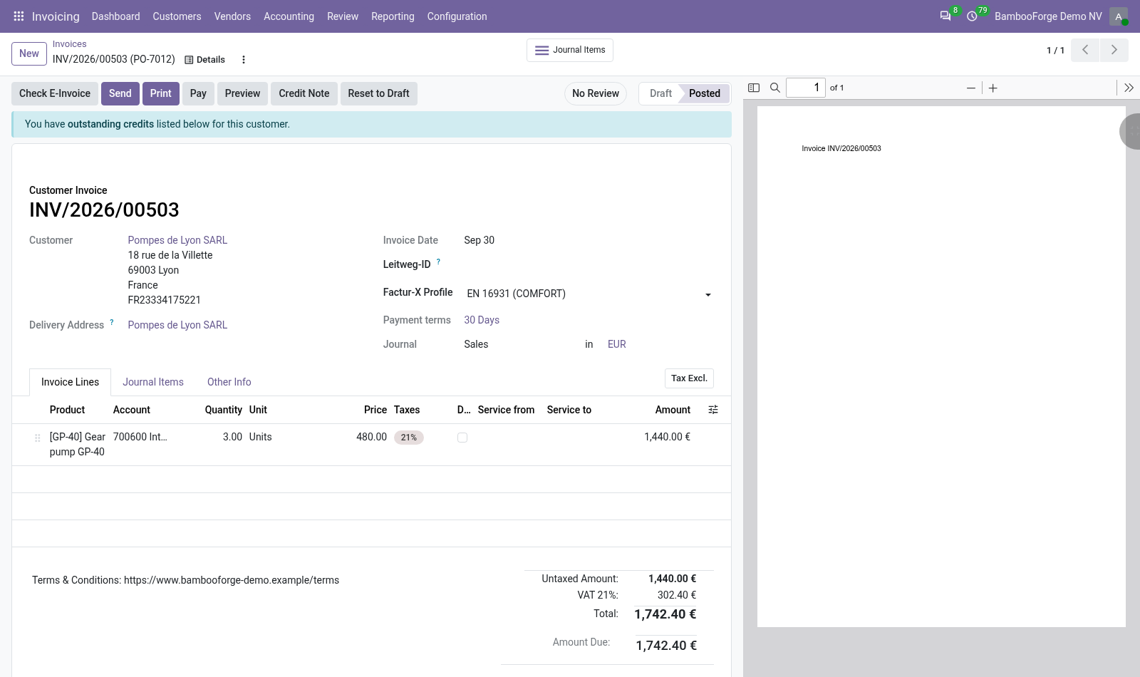 Invoice - bambooforge_facturx