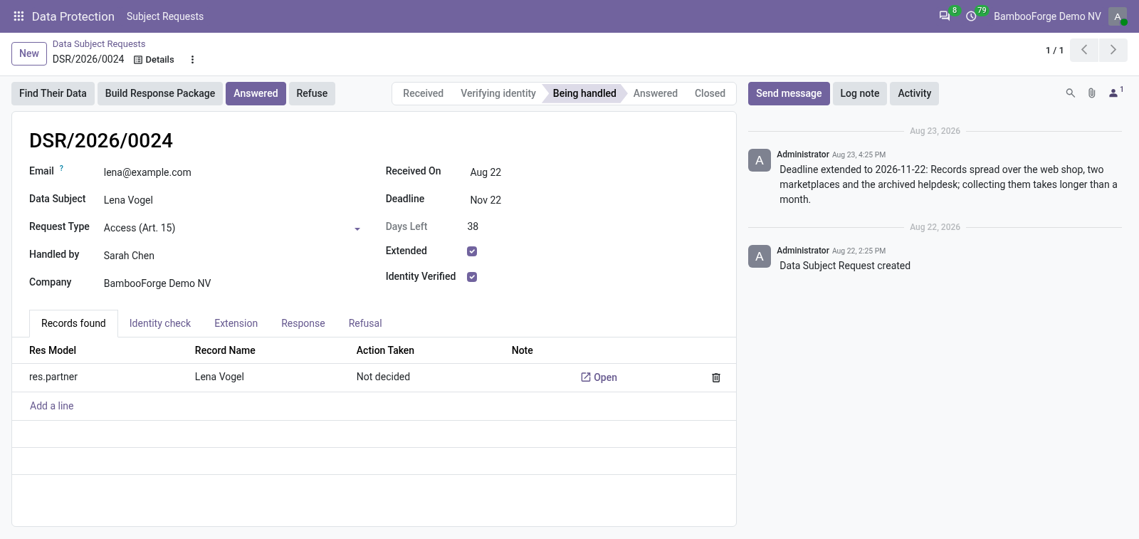 Request - bambooforge_gdpr