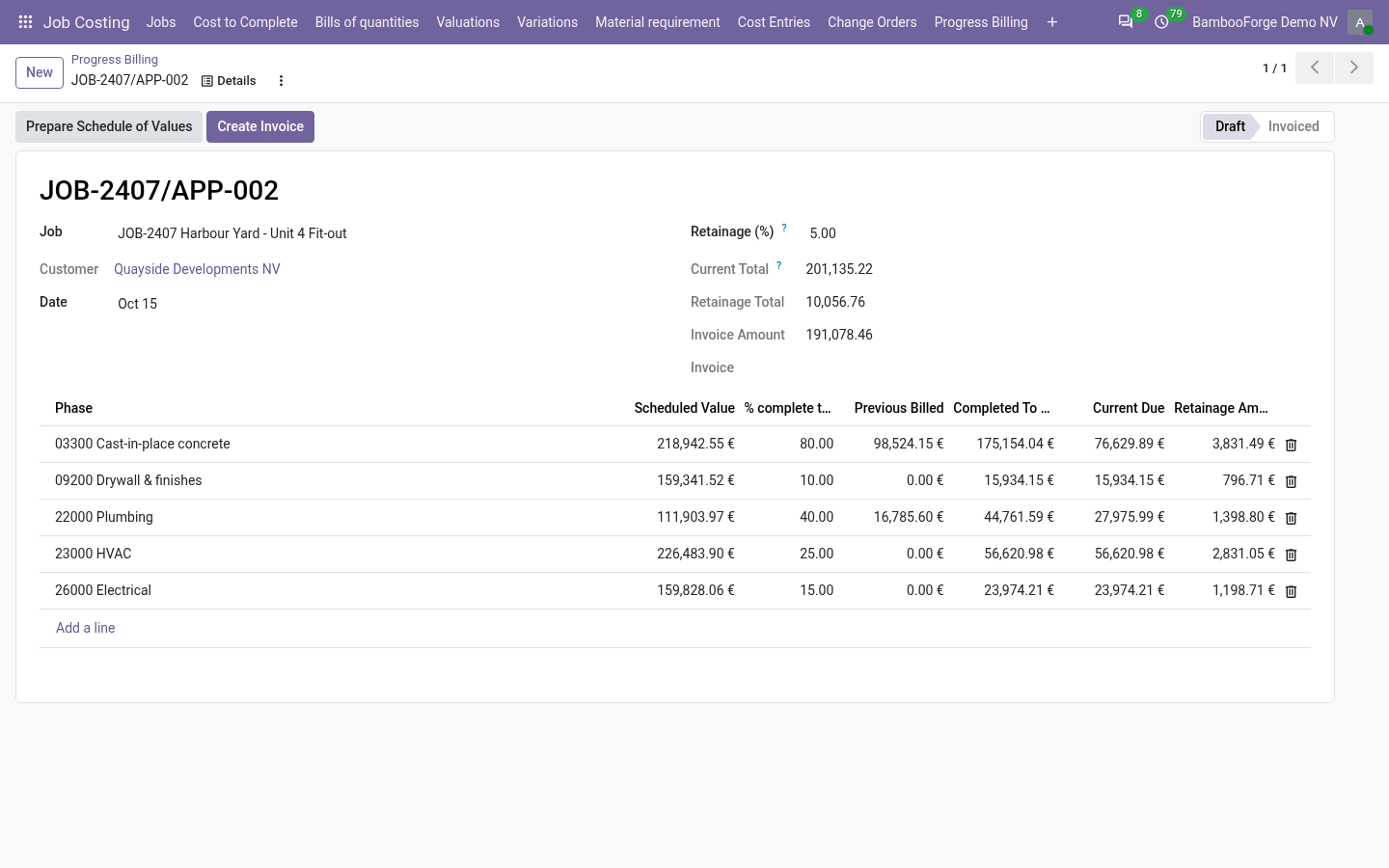 Billing - bambooforge_job_costing