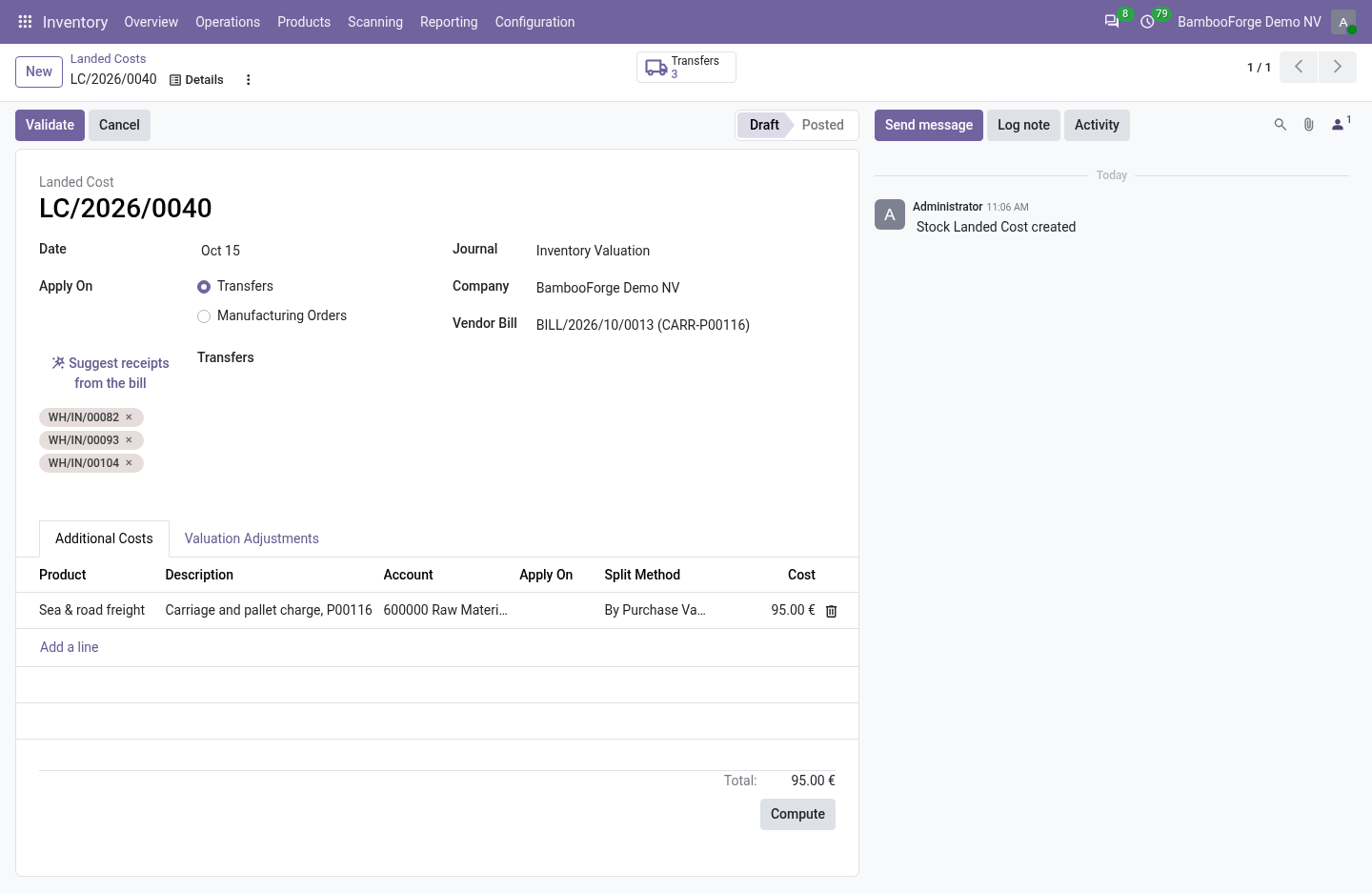 Suggest - bambooforge_landed_cost