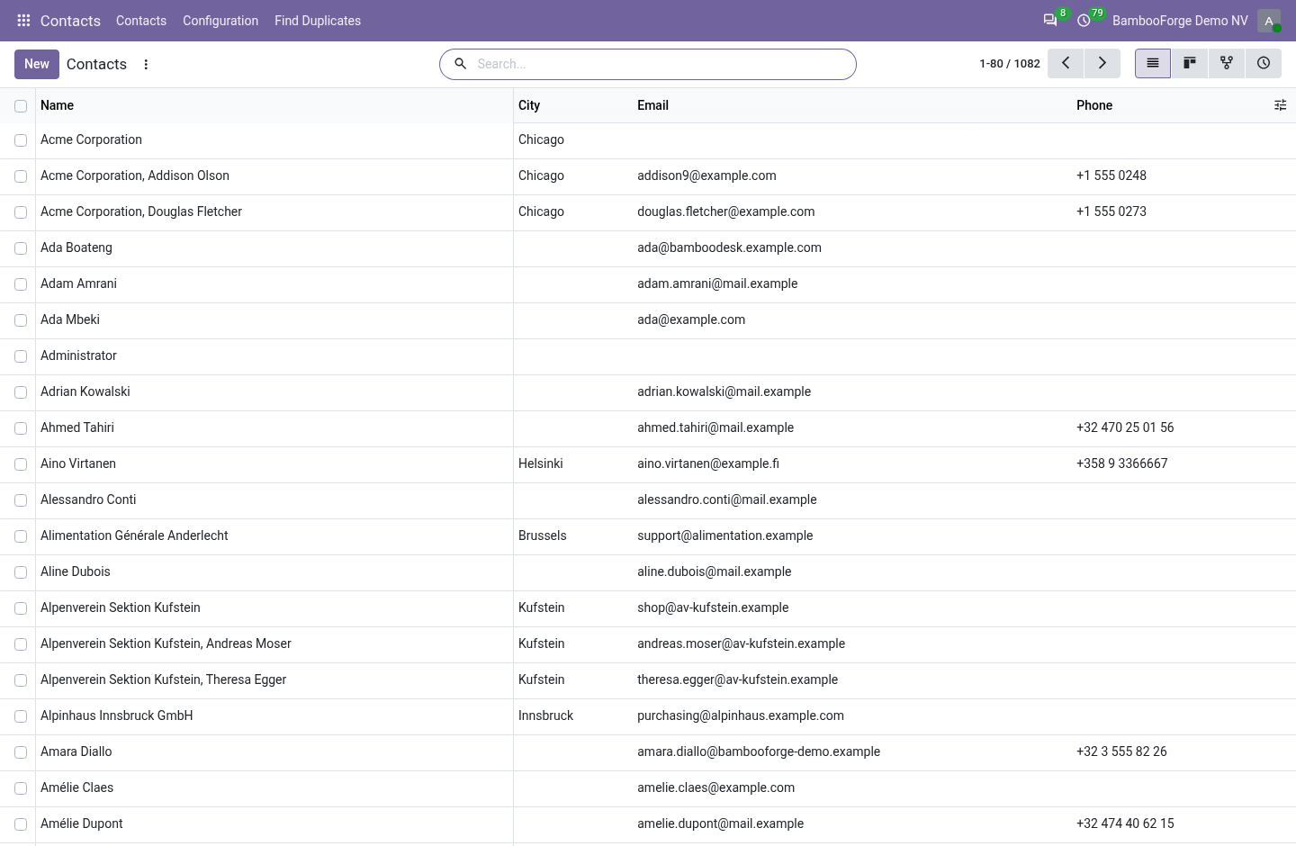 Contacts - bambooforge_list_view_pro