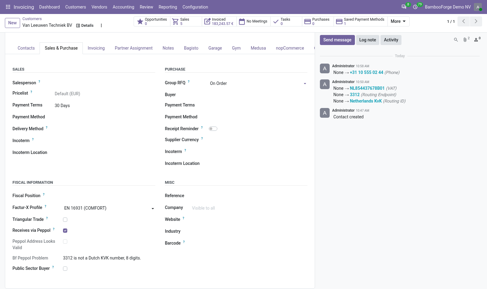 Customer - bambooforge_peppol_ops