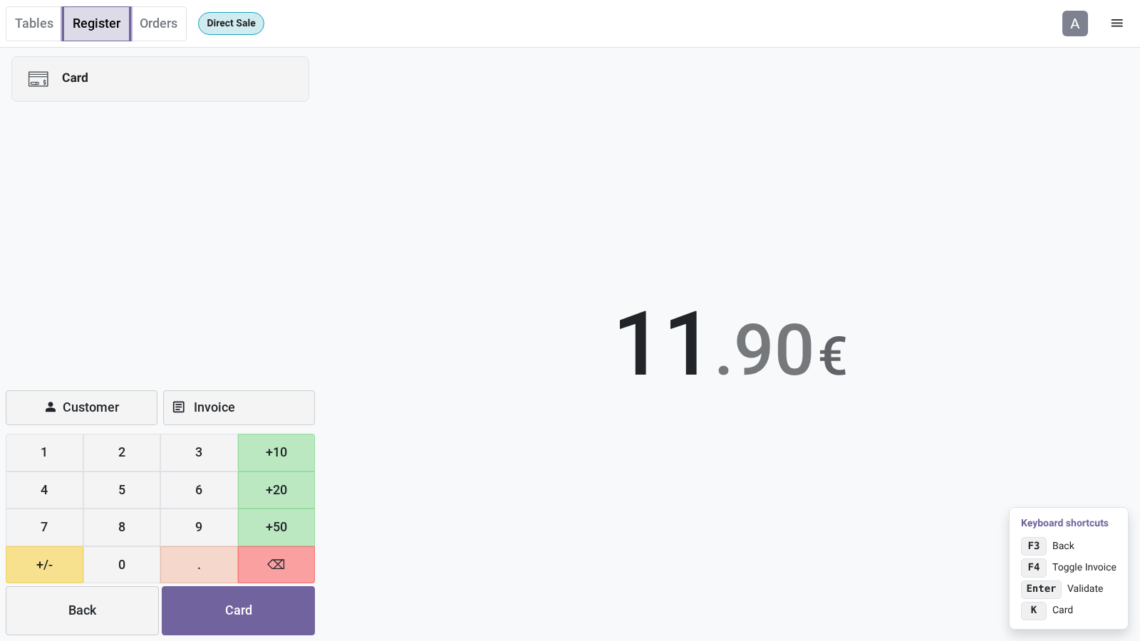 Shot payment keys - bambooforge_pos_hotkeys