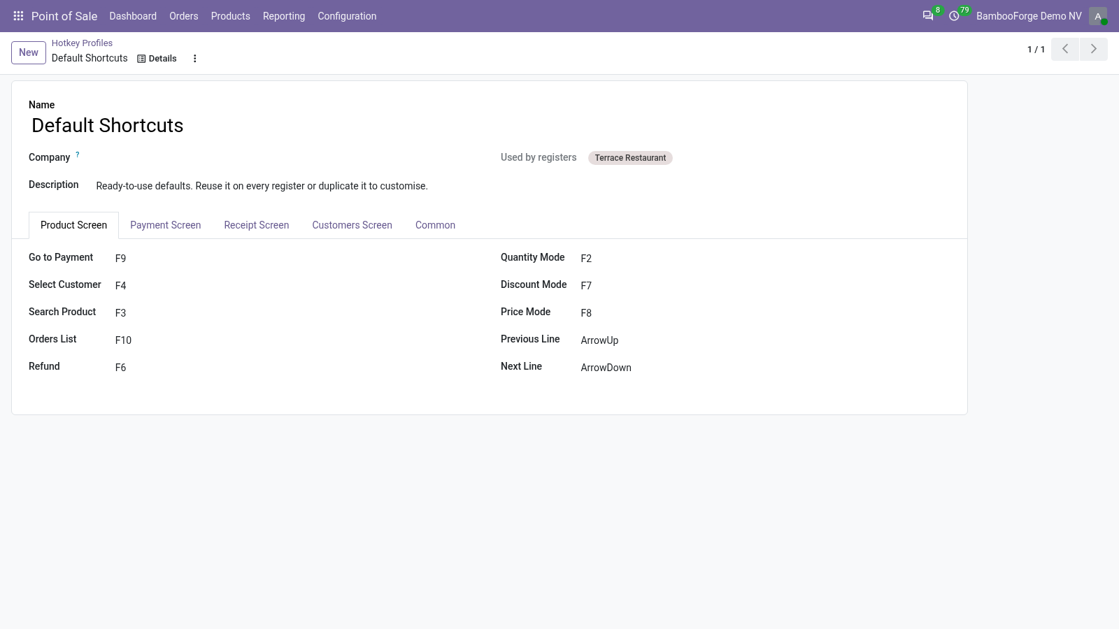 Shot profile - bambooforge_pos_hotkeys