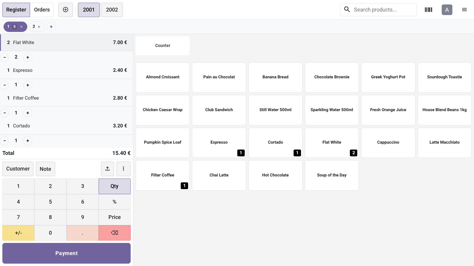 Shot product screen - bambooforge_pos_ui