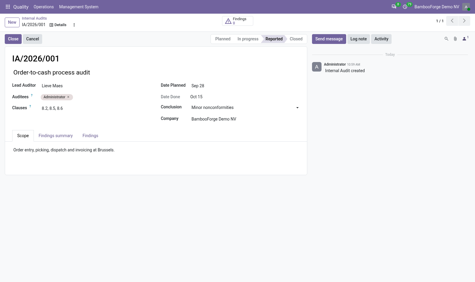 Audit - bambooforge_qms