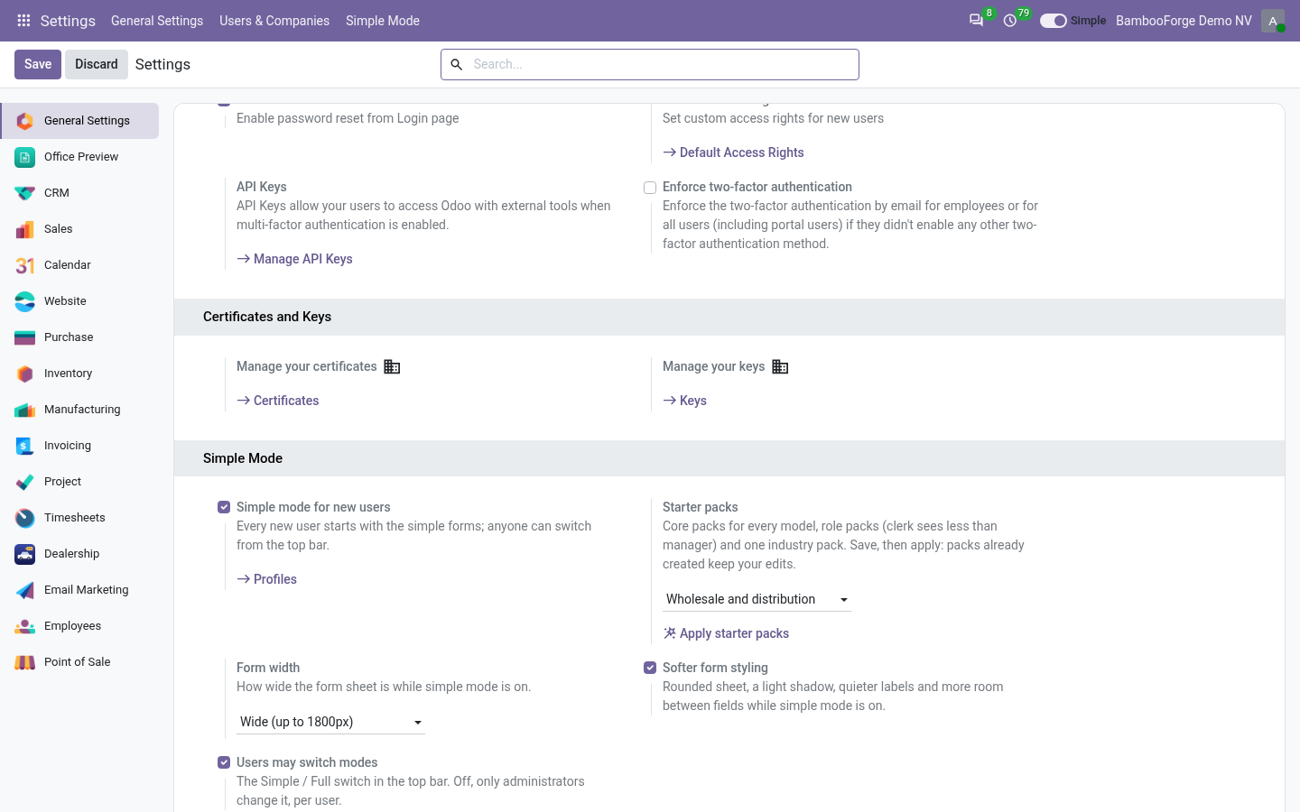 Settings - bambooforge_simple_mode