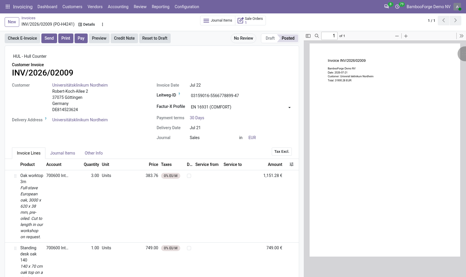 Invoice - bambooforge_xrechnung