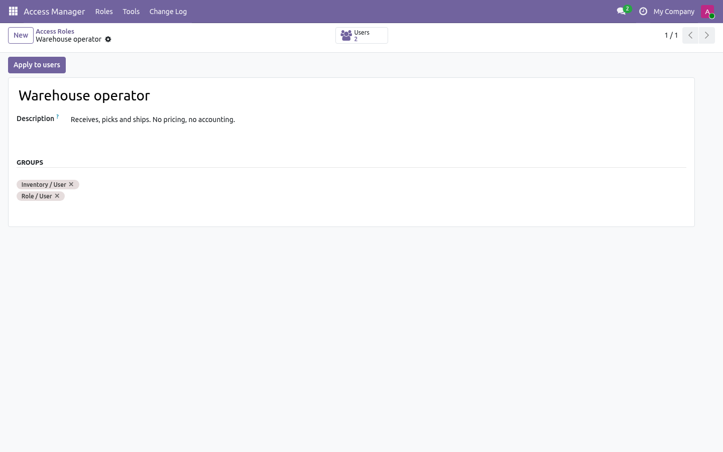 Role - bambooforge_access_manager