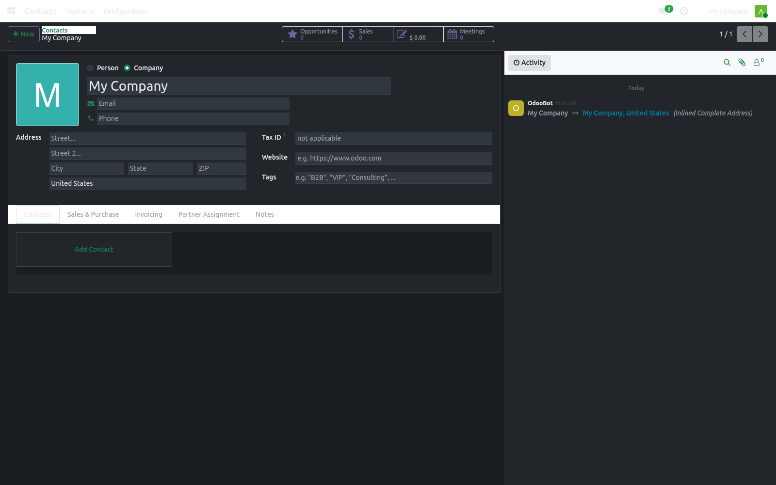 Shot form dark - bambooforge_backend_theme