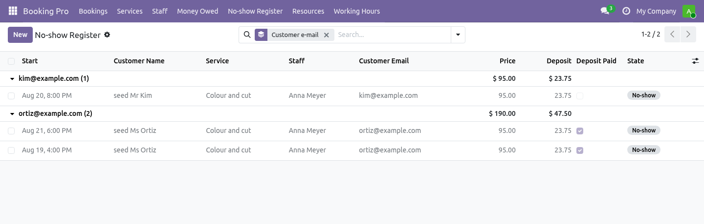 Register - bambooforge_booking_deposit