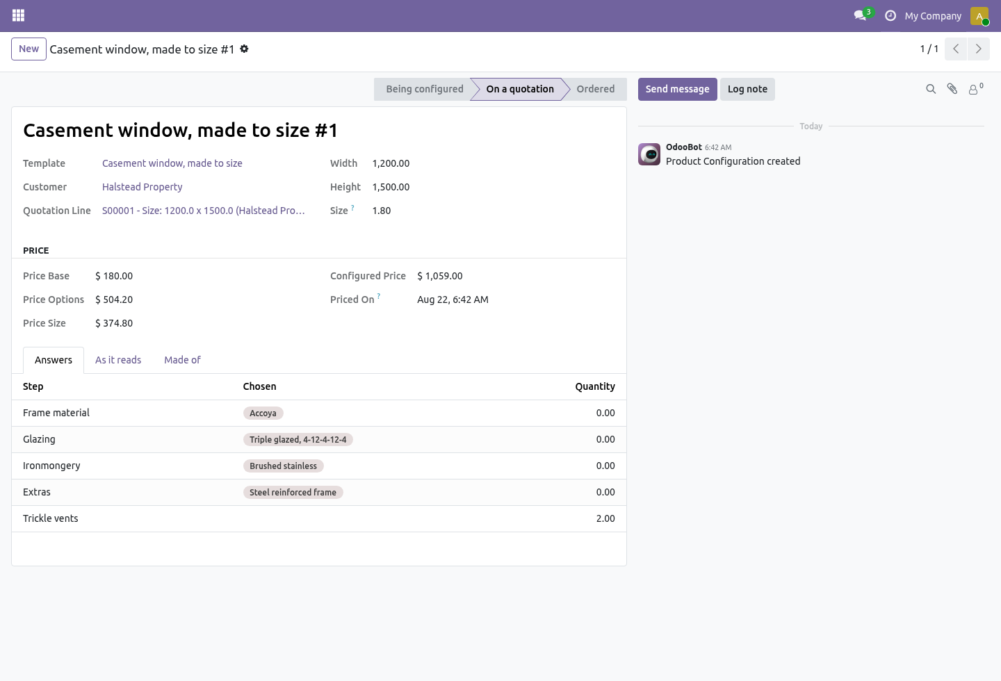 Configuration - bambooforge_cpq