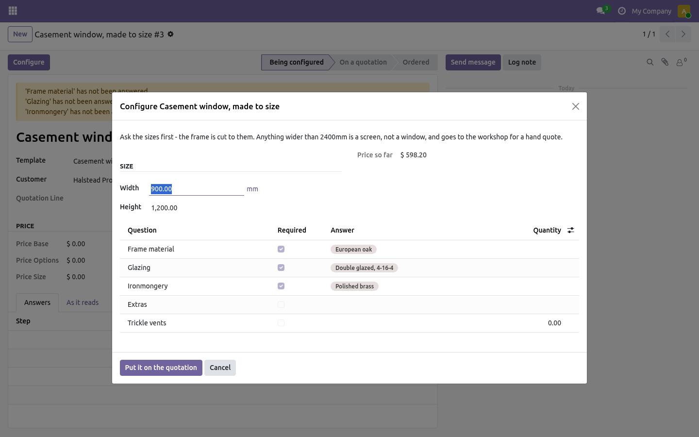 Configurator - bambooforge_cpq