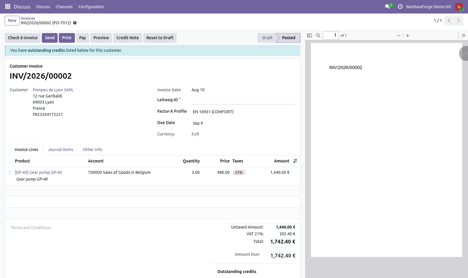 Invoice - bambooforge_facturx