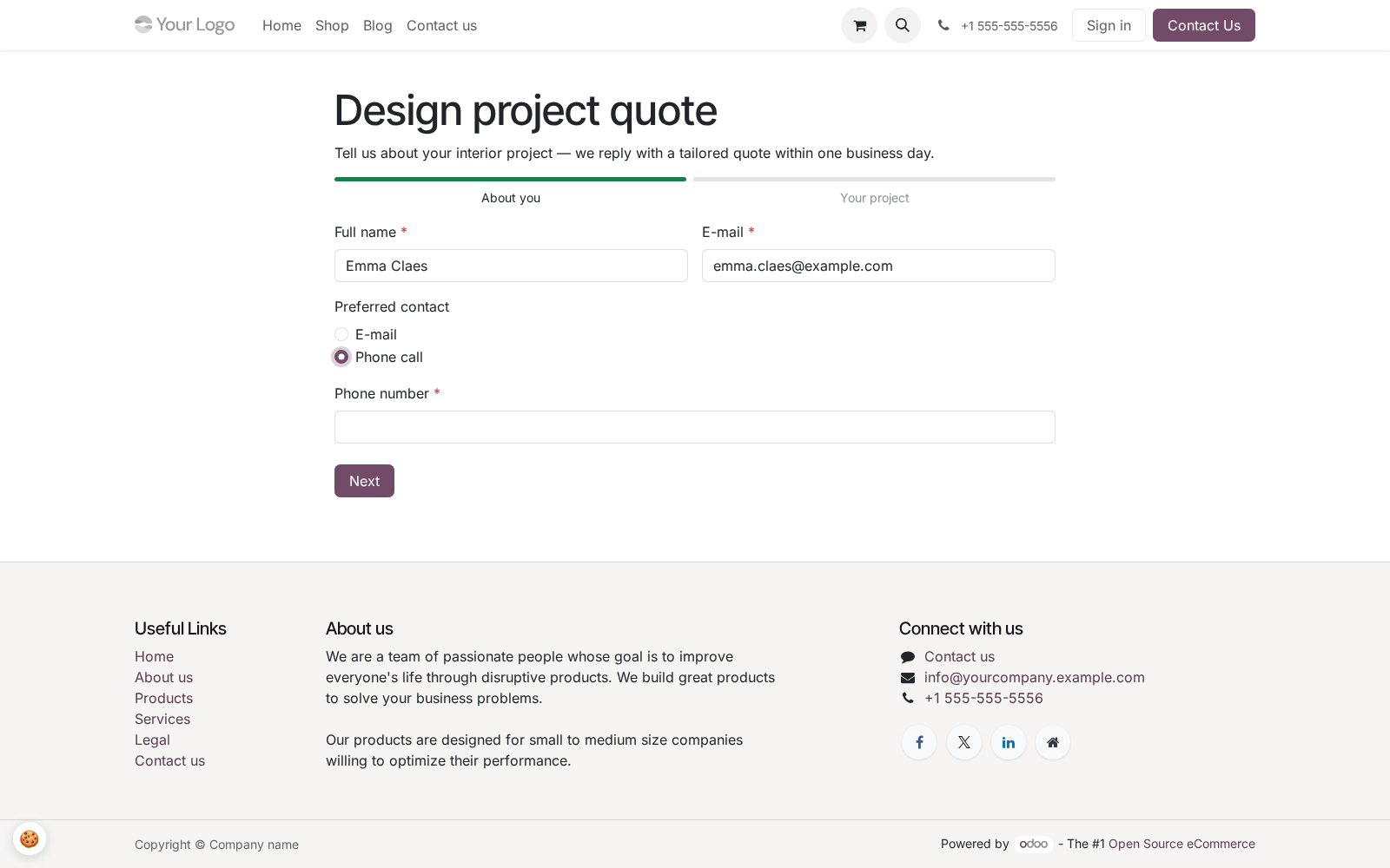 Form page - bambooforge_form_builder