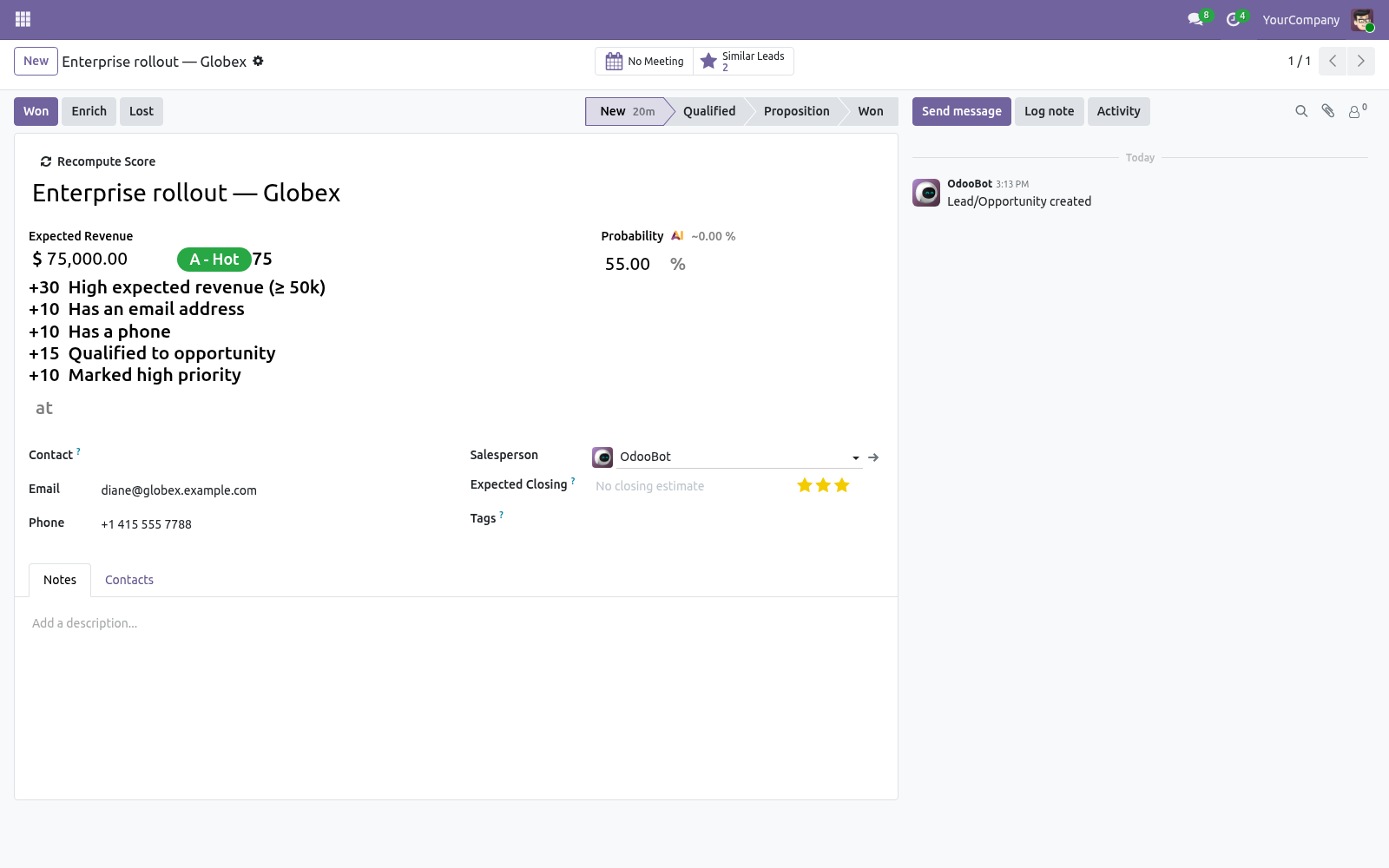 Lead form - bambooforge_lead_scoring