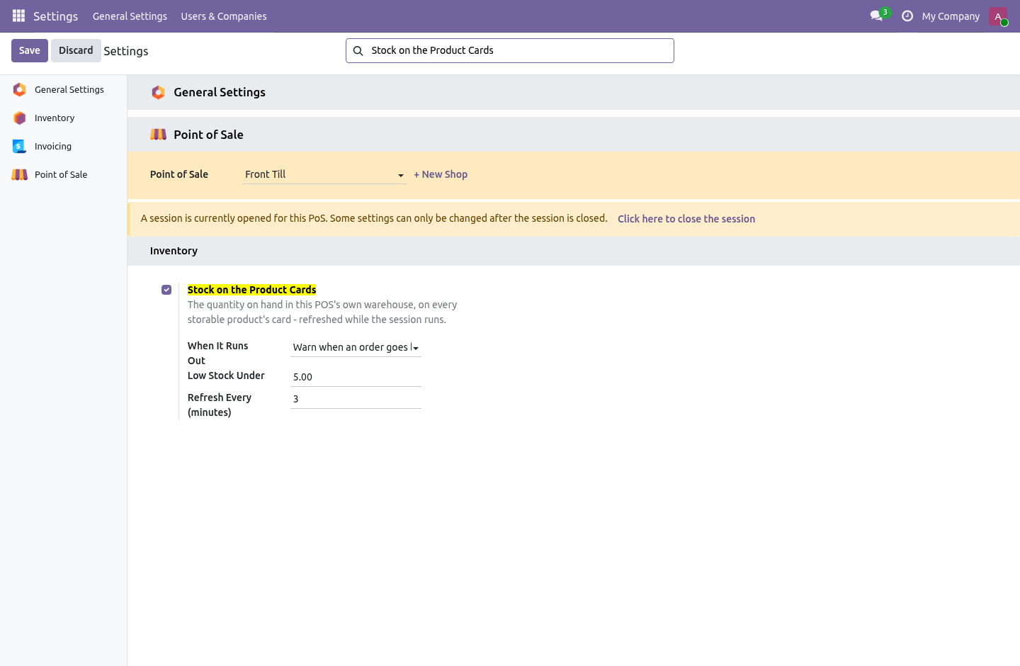Settings - bambooforge_pos_stock