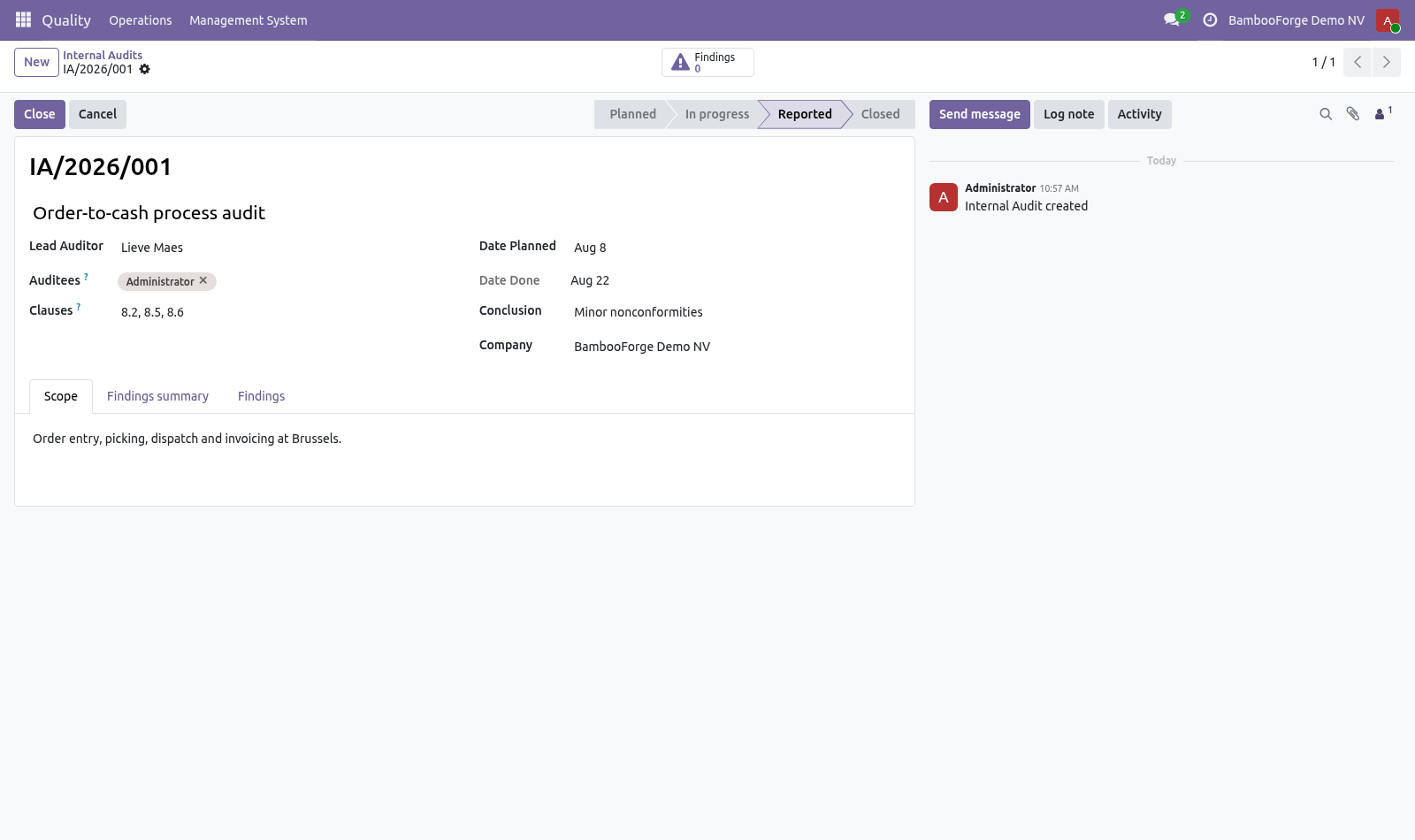 Audit - bambooforge_qms
