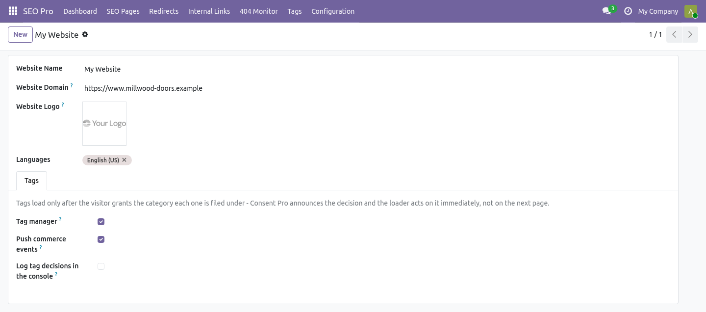Settings - bambooforge_tag_manager
