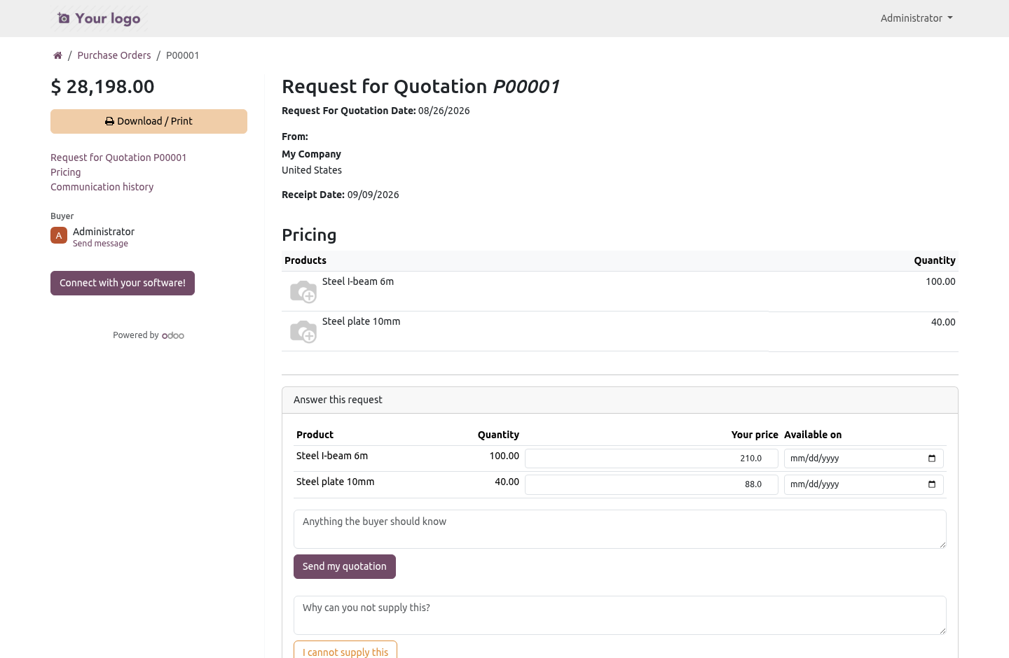 Quote - bambooforge_vendor_portal