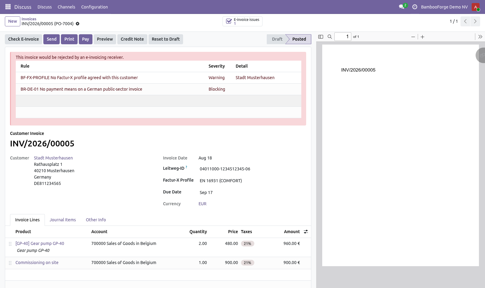 Invoice - bambooforge_xrechnung